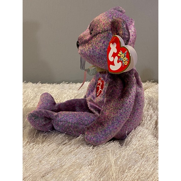 ⭐️🆁🅰🆁🅴⭐️   RARE Ty Beanie Baby 2000 SIGNATURE BEAR - MINT!     𖩆◠ܫ◠𖩐 - Picture 4 of 15